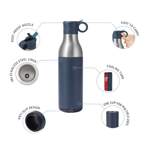 17oz Cola Shaped Water Bottle Stainless Steel Thermos Cup