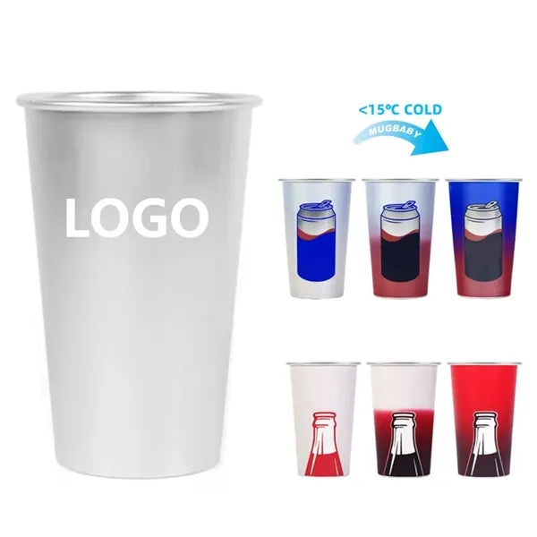 16 Oz Color-Changing Aluminum Cup