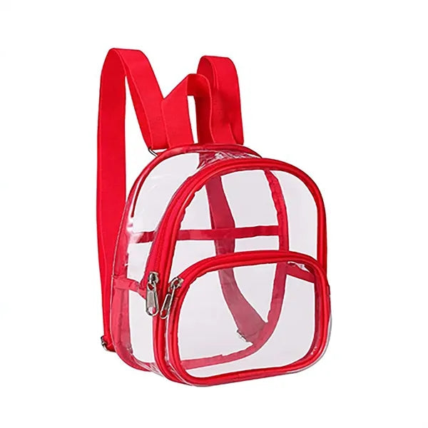 PVC Transparent Travel Backpack for Outdoor Use
