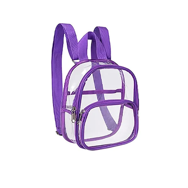 PVC Transparent Travel Backpack for Outdoor Use