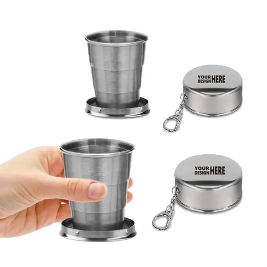 5oz Stainless Steel Folding Camping Cup