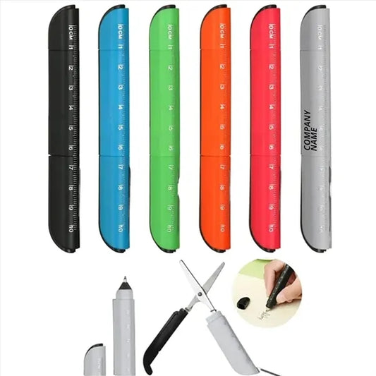 3 In 1 Ballpoint Pen with Foldable Scissors
