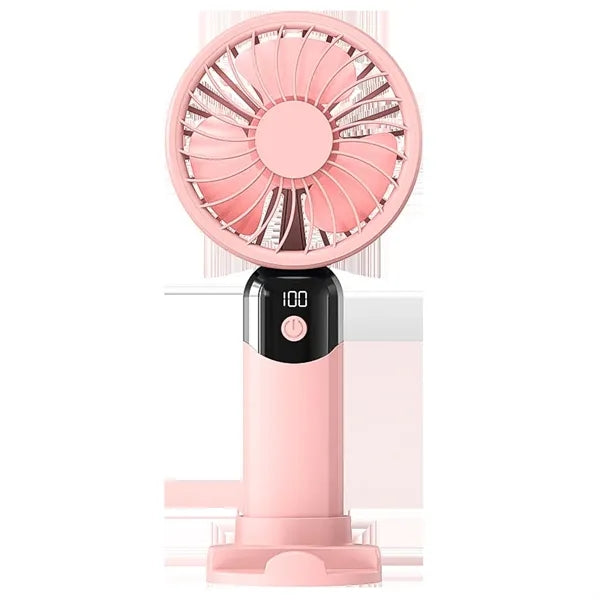 Rechargeable Handheld Fan with LED Display