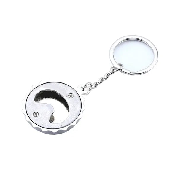 Logo Zinc Bottle Opener Keychain
