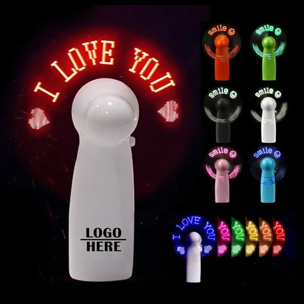 Mini LED Fan With Editable Message