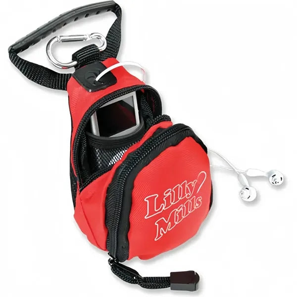 Polyester Mini Backpack with Belt Loop Attachment and Elasti