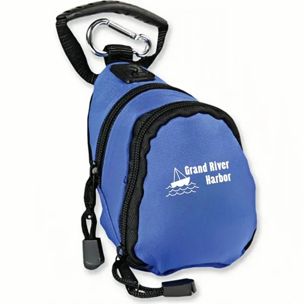 Polyester Mini Backpack with Belt Loop Attachment and Elasti