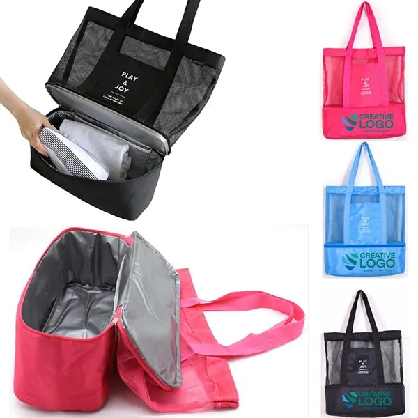 Insulated Double Layer Lunch Tote Bag