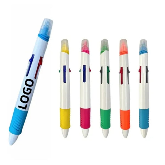 Quatro Ballpoint Pen with Highlighter