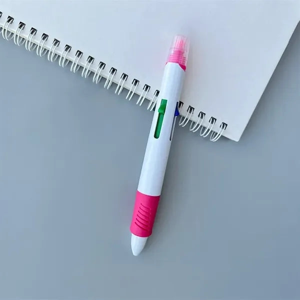 Quatro Ballpoint Pen with Highlighter