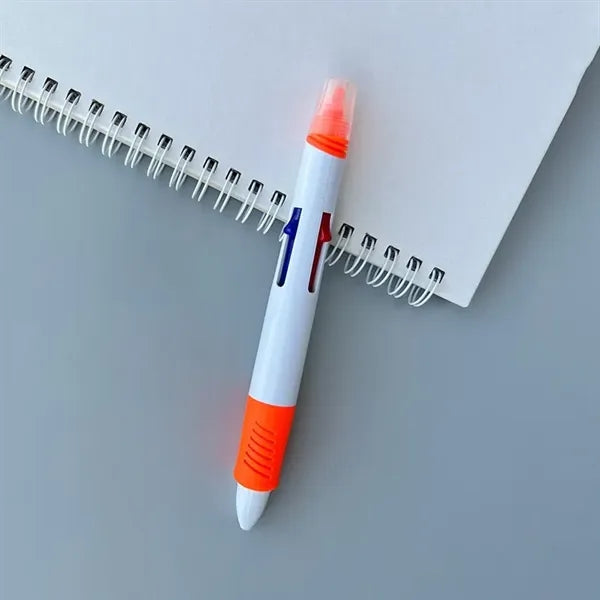 Quatro Ballpoint Pen with Highlighter