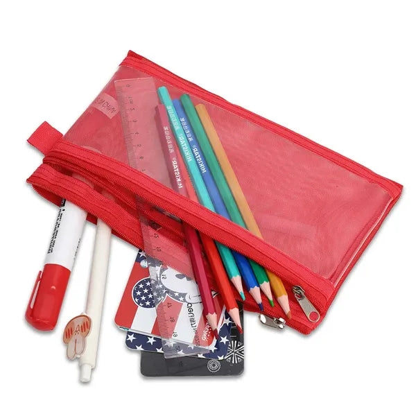 Twin Pocket Pencil Pouch ( 8.5" X 5" X 0.5" )