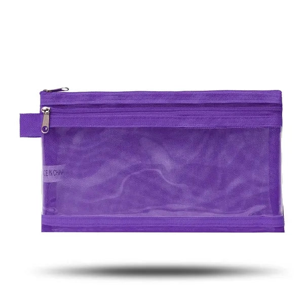 Twin Pocket Pencil Pouch ( 8.5" X 5" X 0.5" )