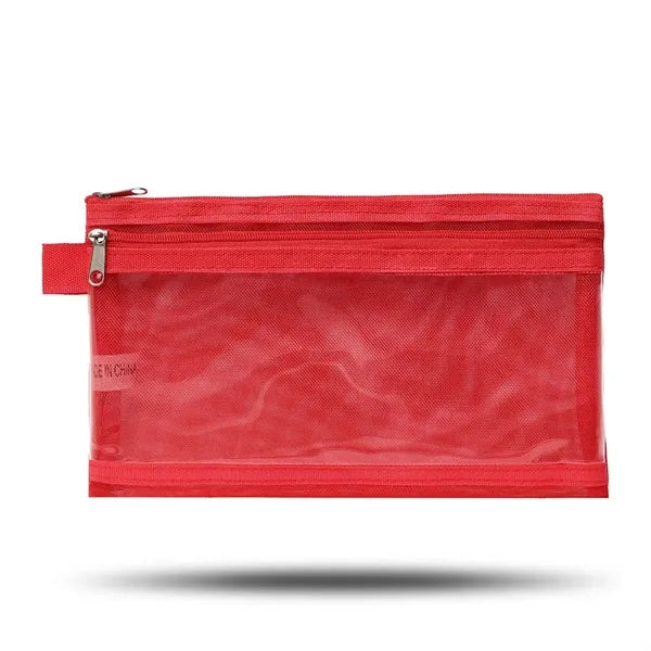 Twin Pocket Pencil Pouch ( 8.5" X 5" X 0.5" )