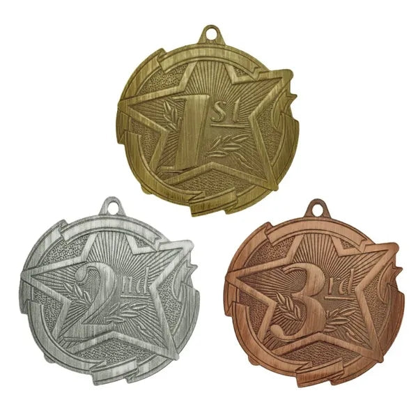 1st, 2nd, and 3rd Place Medal - Engravable