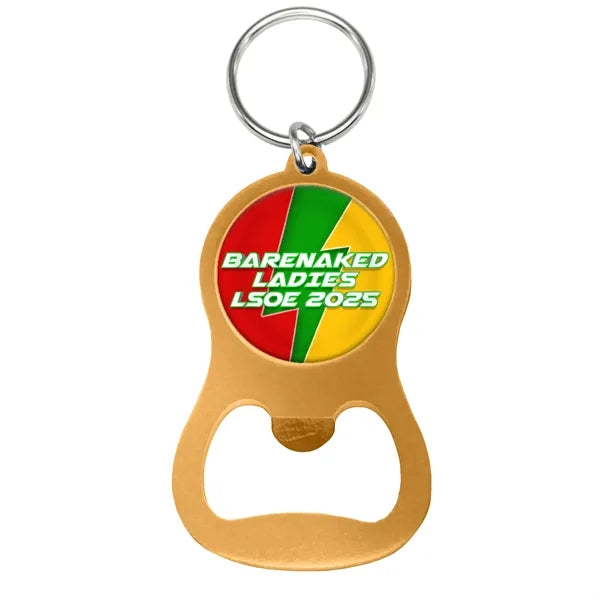 Colorful Aluminum Bottle Opener w/ Key Ring