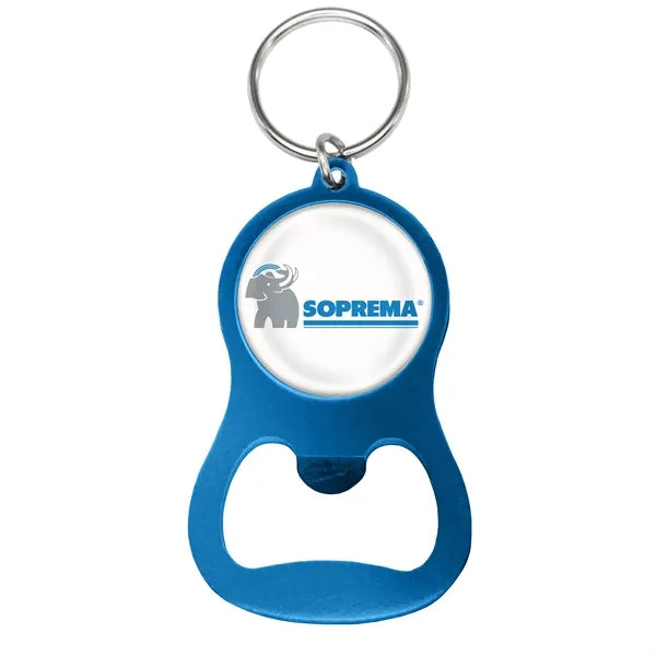 Colorful Aluminum Bottle Opener w/ Key Ring
