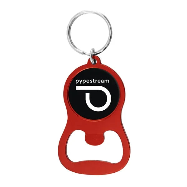Colorful Aluminum Bottle Opener w/ Key Ring