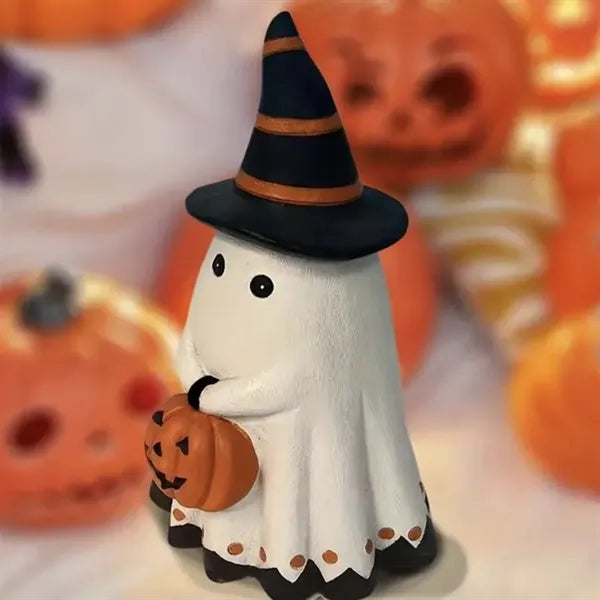 Halloween Resin Ghost Pumpkin