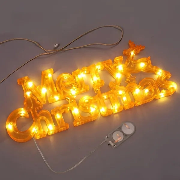 Decorative LED Holiday Letter Light Display