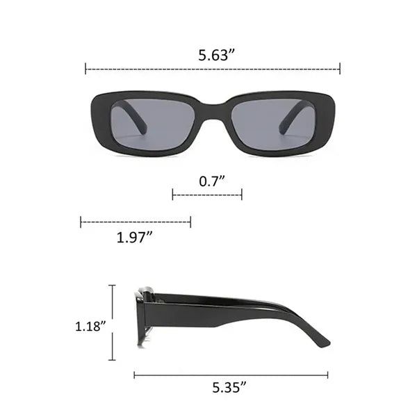 Sleek Square-Frame Sunglasses