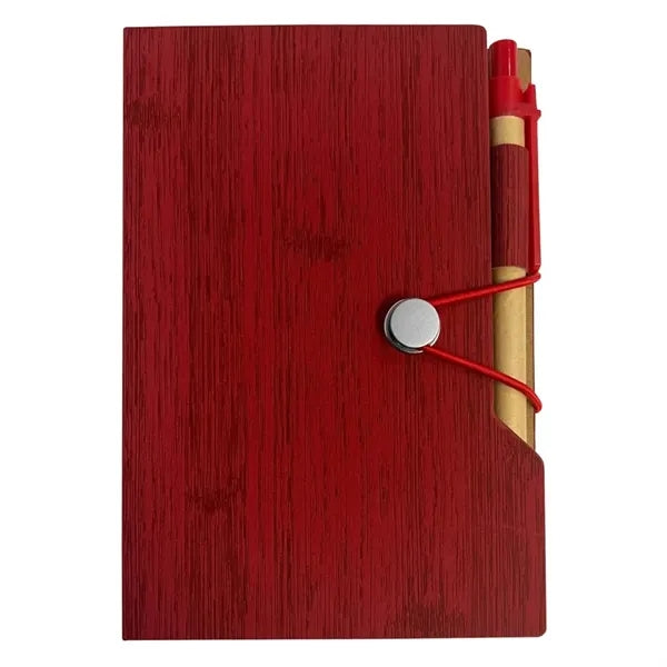 Portable Office Wood Grain Sticky Notebook