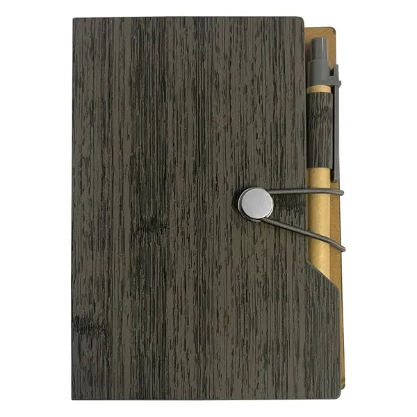 Portable Office Wood Grain Sticky Notebook