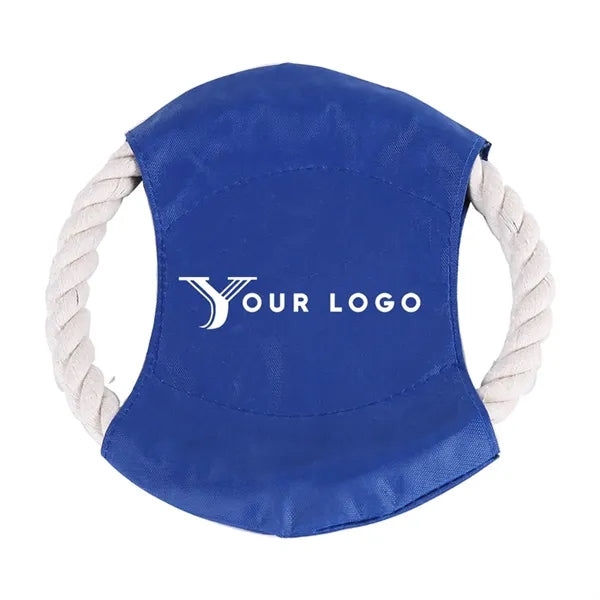 Cotton Rope Pet Flying Disc With Pattern In The Middle