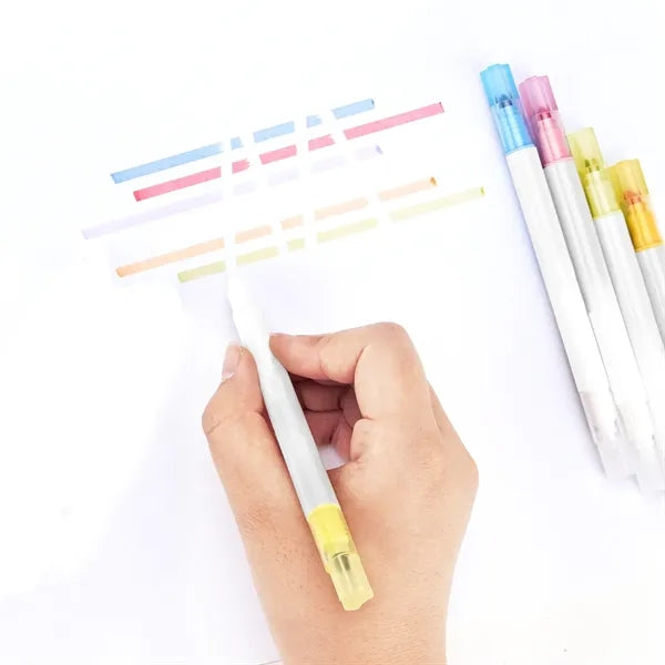 Retractable Chisel-Tip Highlighter
