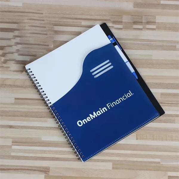 8.5'' * 11'' Large Wave Pocket Journal Notebook