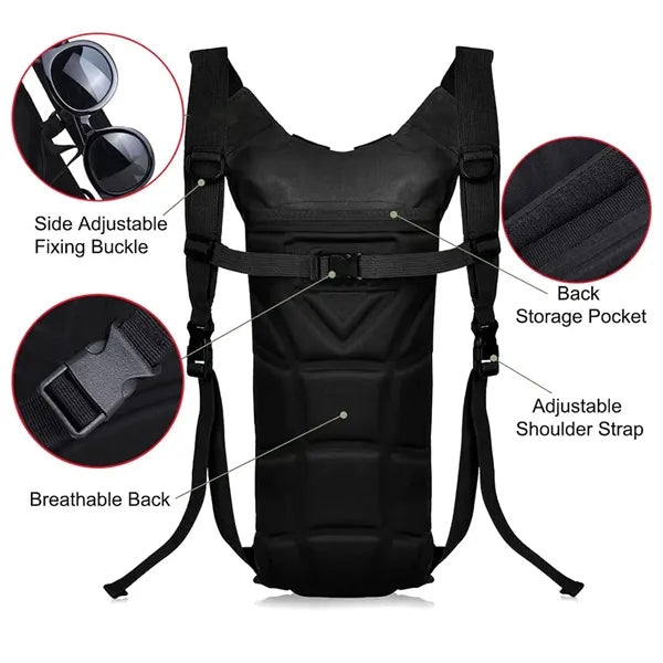 Tactical Molle Hydration Pack Backpack with 3L Water Bladder