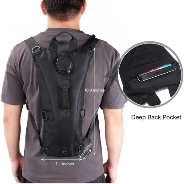 Tactical Molle Hydration Pack Backpack with 3L Water Bladder