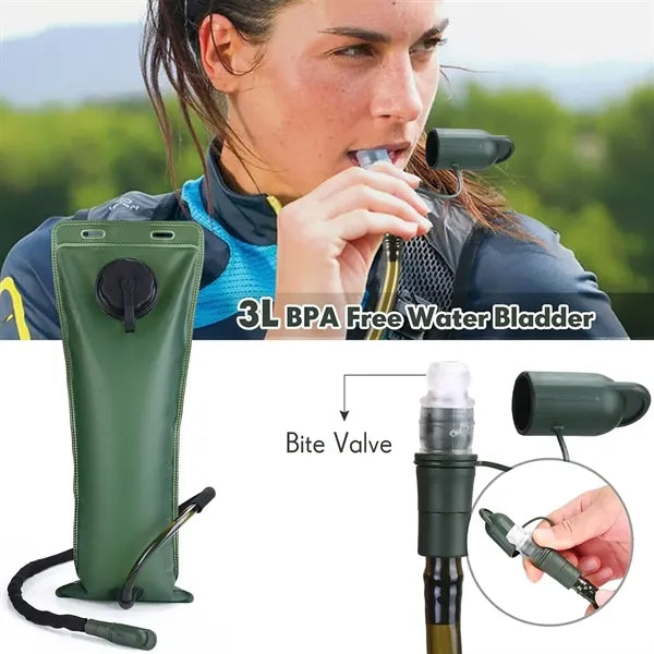 Tactical Molle Hydration Pack Backpack with 3L Water Bladder
