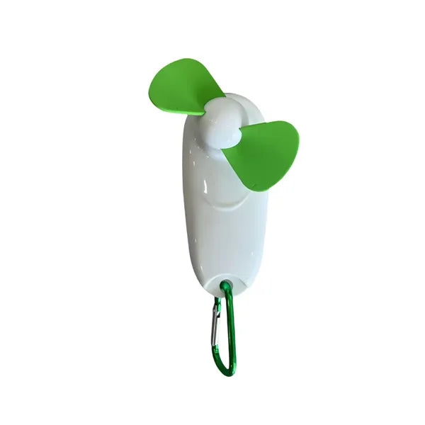 Mini Portable LED Fan w/ Carabiner