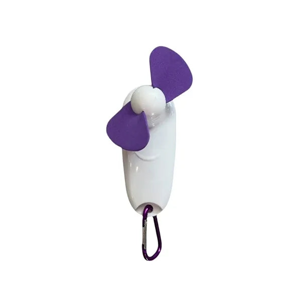 Mini Portable LED Fan w/ Carabiner