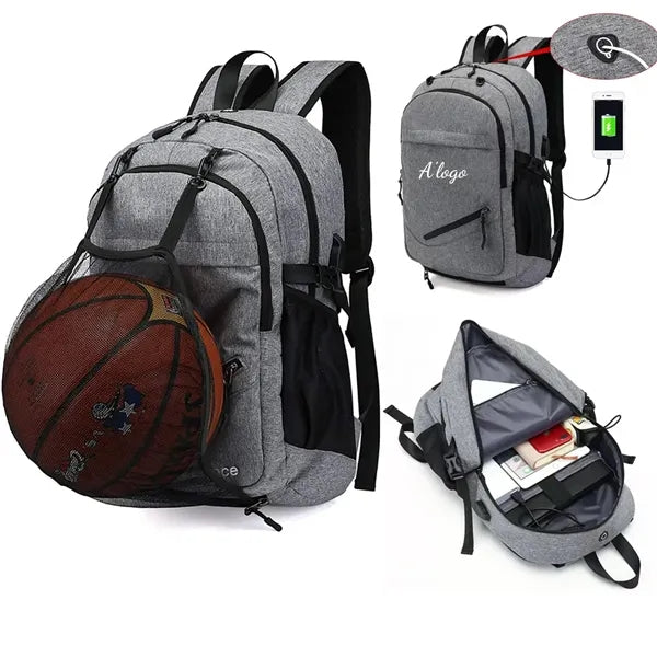 Basketball Backpack Soccer Bag with Ball Compartment