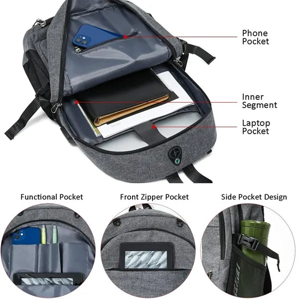 Basketball Backpack Soccer Bag with Ball Compartment