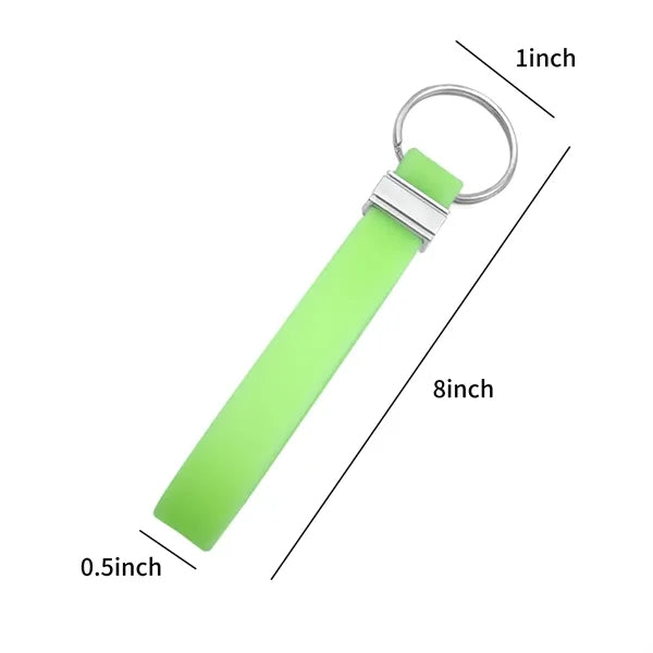 Silicone Wristband Keychain 8inch