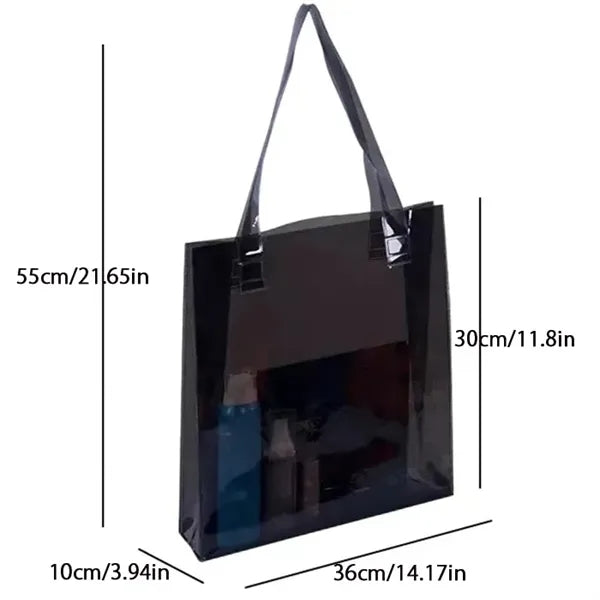 Women's PVC Clear Tote Bag k(14.2*3.94*11.8 in)
