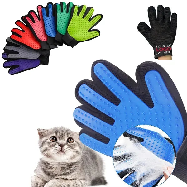 Pet Grooming Massage Brush Gloves 2 PCS