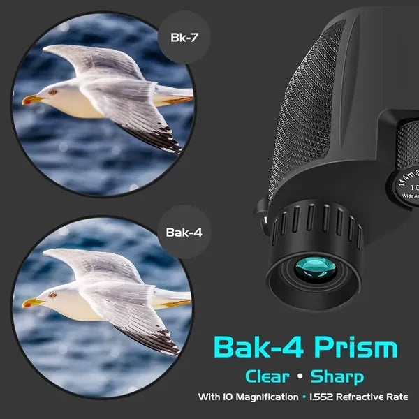10x25 Compact Binoculars with carry bag