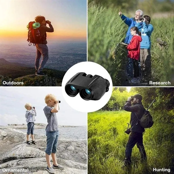 10x25 Compact Binoculars with carry bag