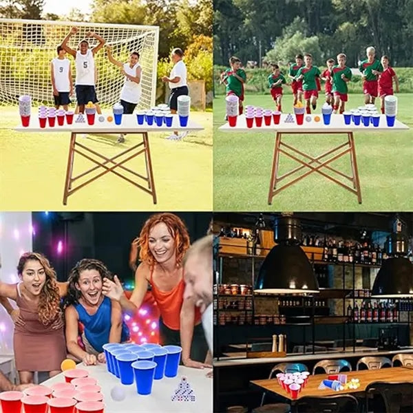 Beer Pong Set 24 Cups & 4 Balls