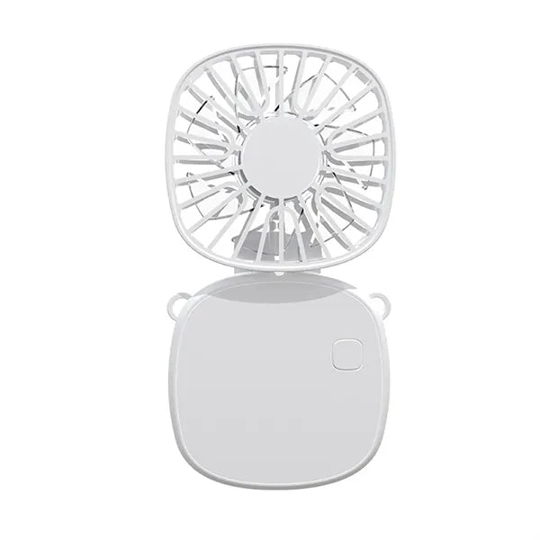 300 mAh Folding Mini Fan with Make Up Mirror