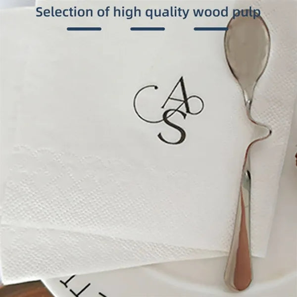 100 PCS White Skin Friendly Restaurant Beverage Napkins