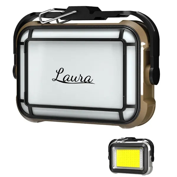 Magnetic LED Solar Work Light w/ Hook for Outdoor Camping