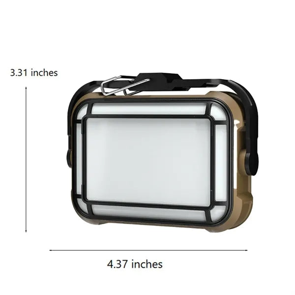 Magnetic LED Solar Work Light w/ Hook for Outdoor Camping