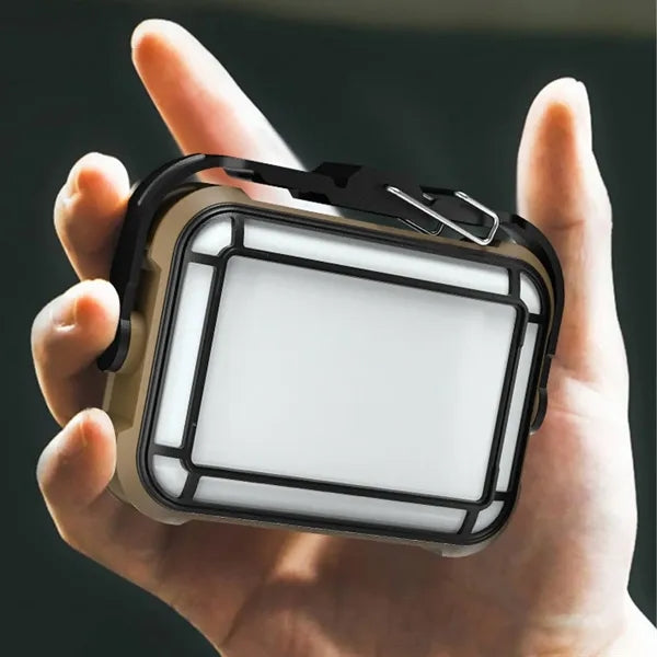 Magnetic LED Solar Work Light w/ Hook for Outdoor Camping