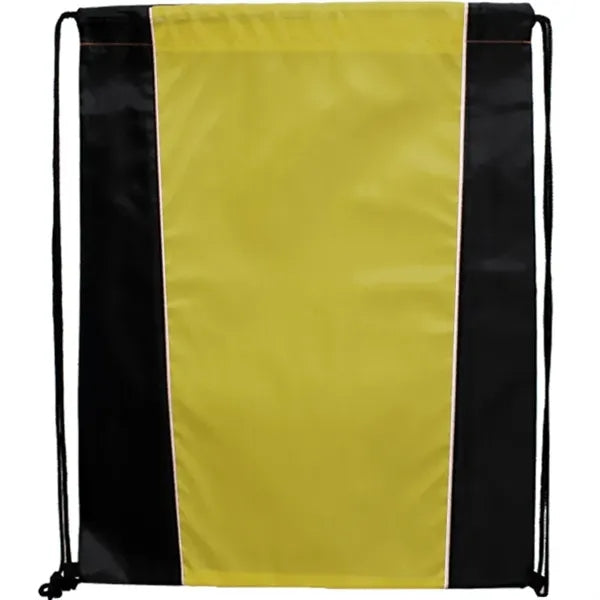 Two Tone Sided Drawstring Tote Bags