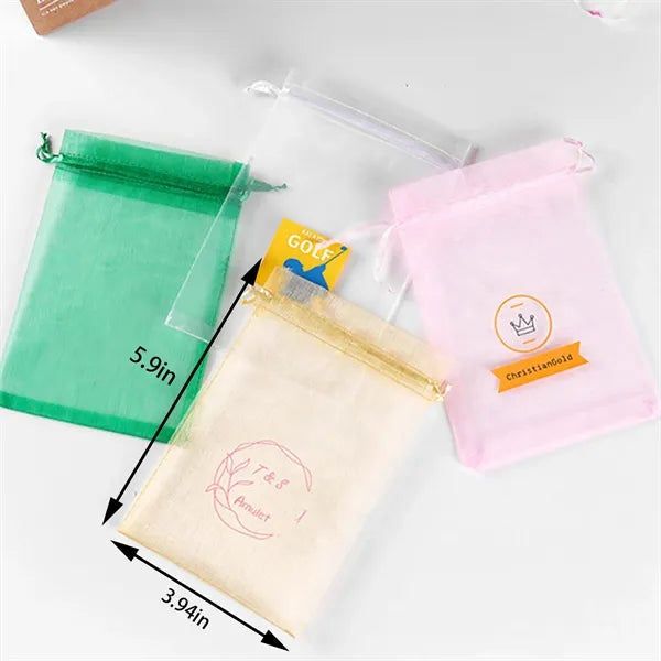 Sheer Organza Gift Bags with Drawstring